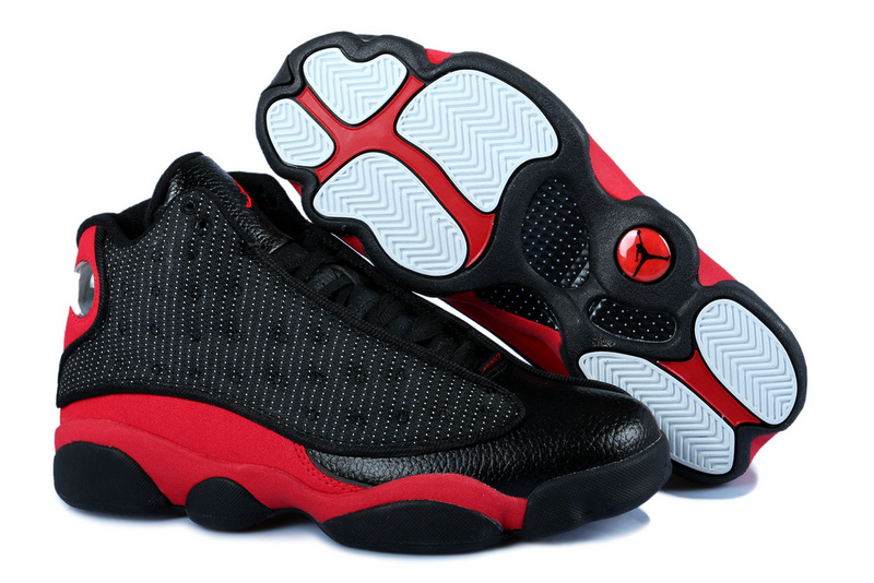 Air Jordan 13 Mens Shoes Black/Red Online